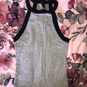 Grey & Navy Halter Top